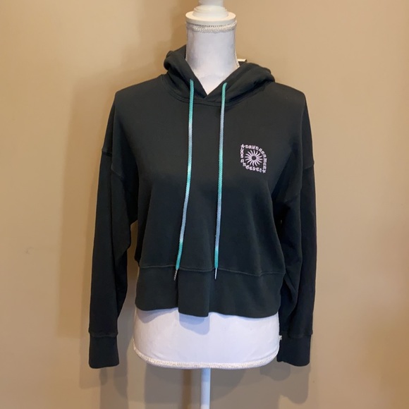 Daydreamer LA Eye Cropped Hoodie Vintage Black NWT - Picture 5 of 9
